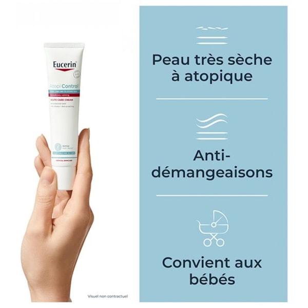 Kräm - Eucerin - Atopi Control - 40ml - Hypoallergen - Torr och känslig hud
