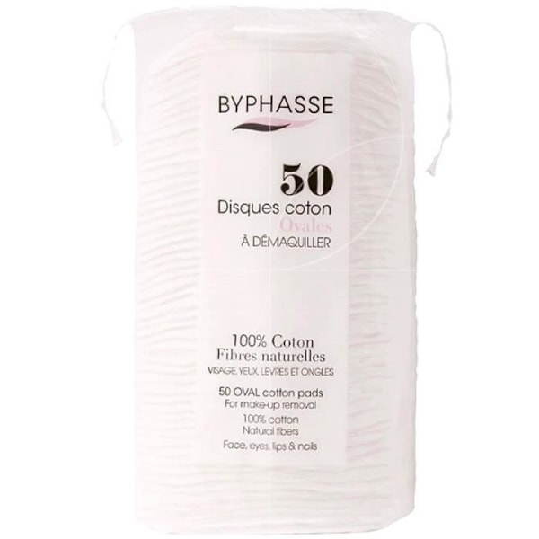 100% bomull naturfiberskivor - BYPHASSE - Oval