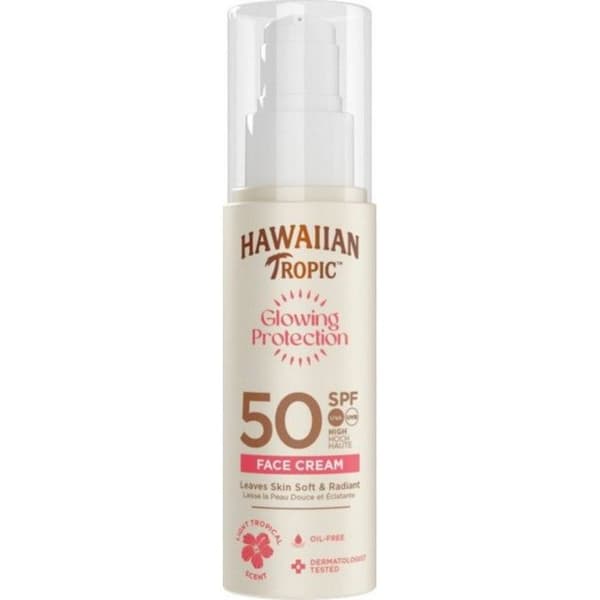 HAWAIIAN TROPIC Ansigtssolcreme Spf 50 flaske