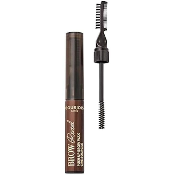 Ögonbrynsvax - BOURJOIS - Brow Reveal Push-Up - 03 Medium Brown - Vattentät - 3 i 1 applikator 03 - Mellanbrun