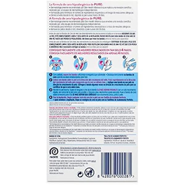 Voksstrimler - VEET - Følsom hud - 20 enheder - Blødhed - Effektivitet