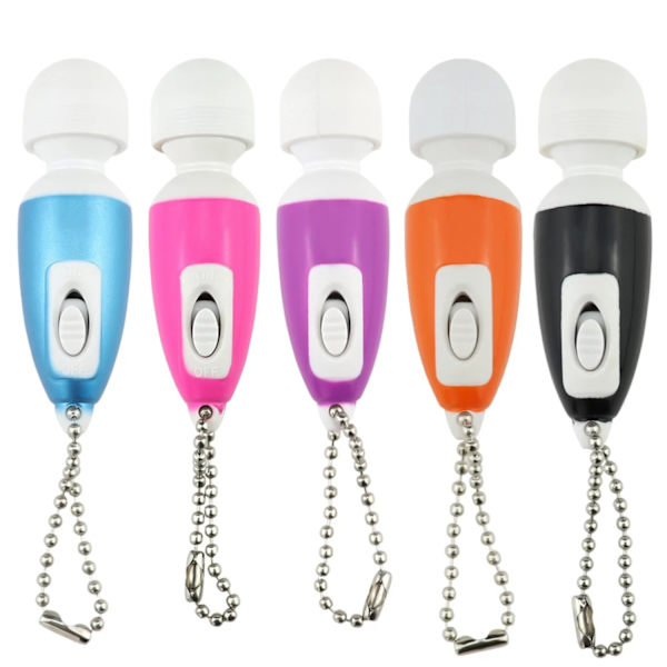 Mini Vibrator med Nyckelring Flera Färger Rosa Default Title