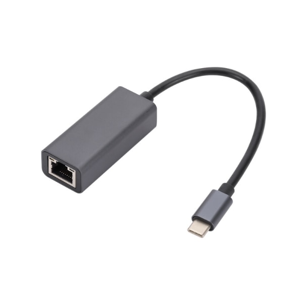 USB-C till Ethernet Adapter - 100 Mbps Svart