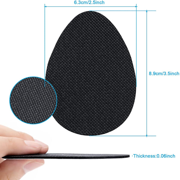 2 Stycken Non-Slip Sulor för Högklackat - Självhäftande Läder