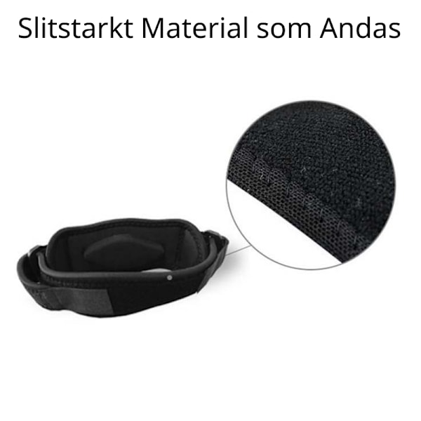 Tennisarmbåge Strap - Skydd vid Öm Armbåge Unisize Blå