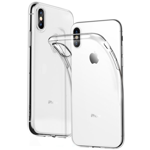 Genomskinligt Skal iPhone X/Xs Max Transparent TPU 3-Pack