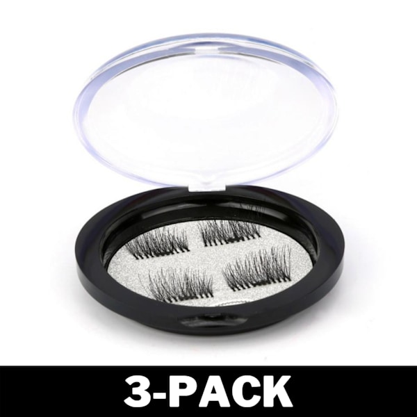 Exklusiva Magnetiska Lösögonfransar 3D Eyelashes 3-Pack