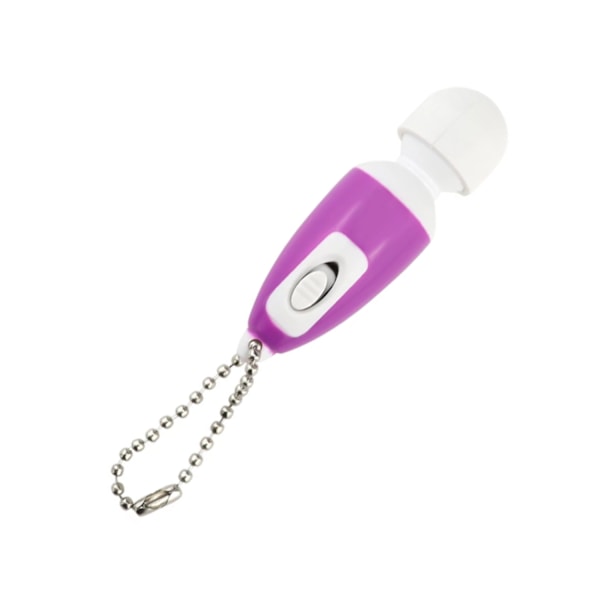 Mini Vibrator med Nyckelring Flera Färger Lila