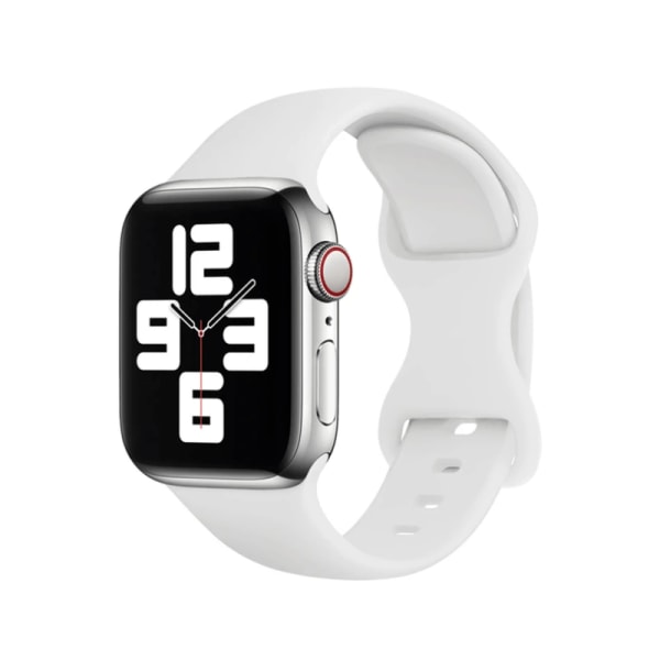 Armband i Silikon för Apple Watch 38/40/41 mm Vit S 1-Pack