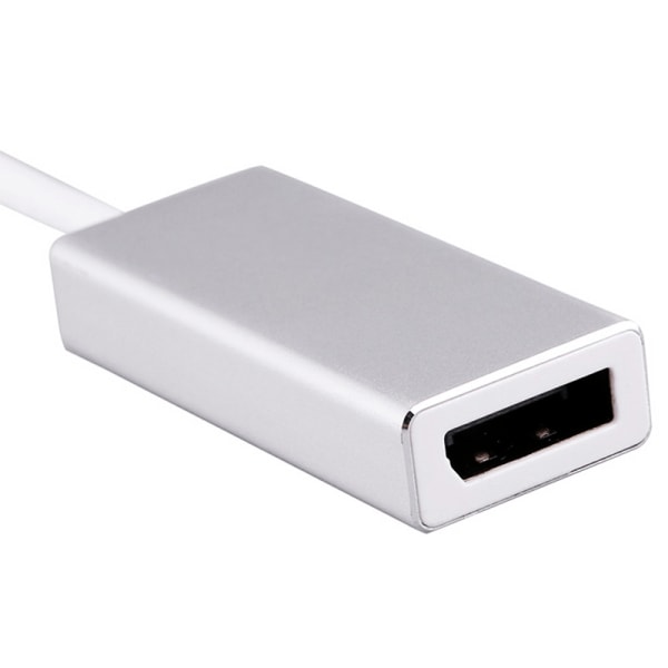 USB-C till Displayport Adapter Snabb - Silver