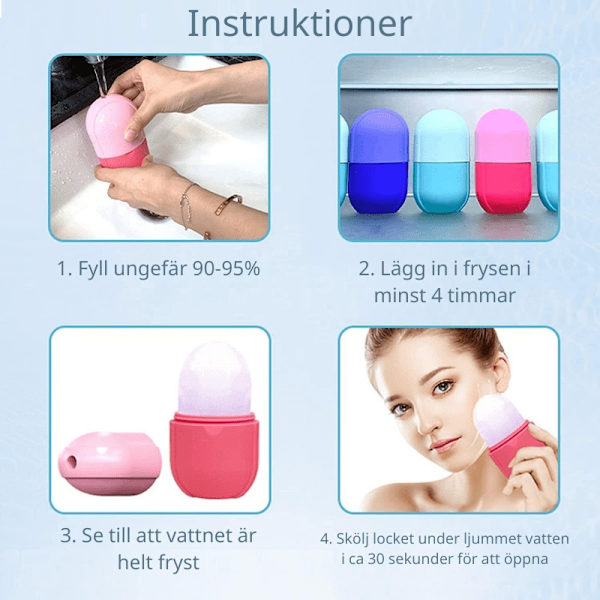 Ice Face Roller - Isterapi för Ansiktet Rosa Default Title