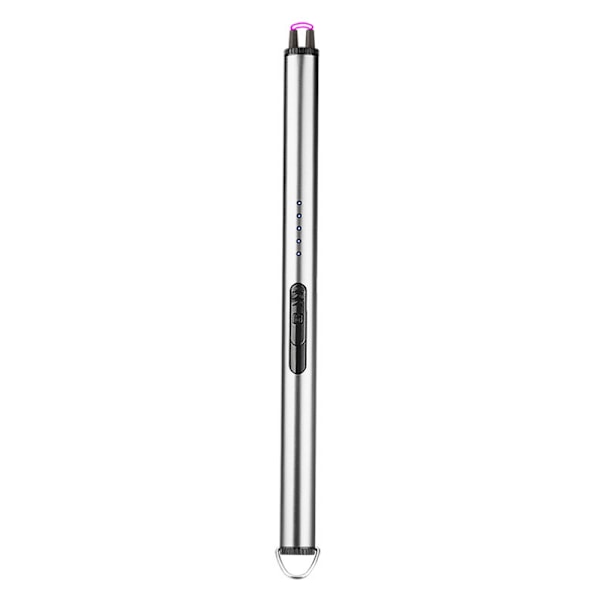 Elektrisk Tändare - Laddningsbar - Flera Metallic Färger Silver
