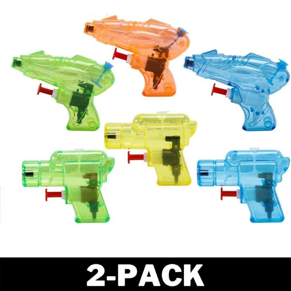 6-Pack Vattenpistoler - Perfekt för Sommaren 2-Pack