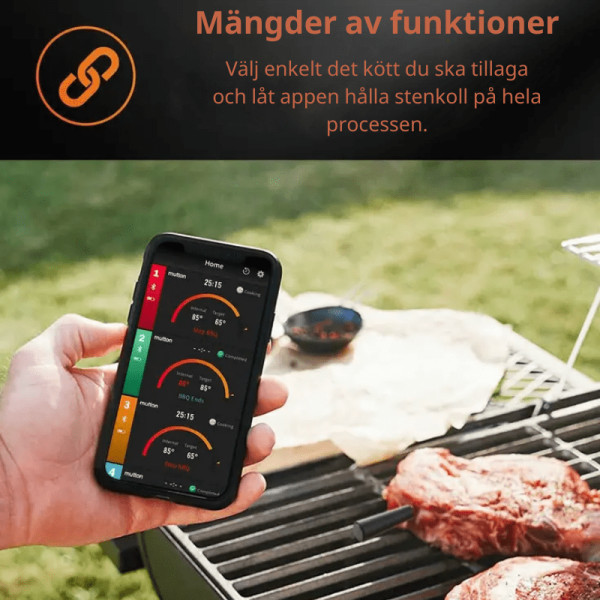 PROBE Trådlös Stektermometer med App 1-Pack