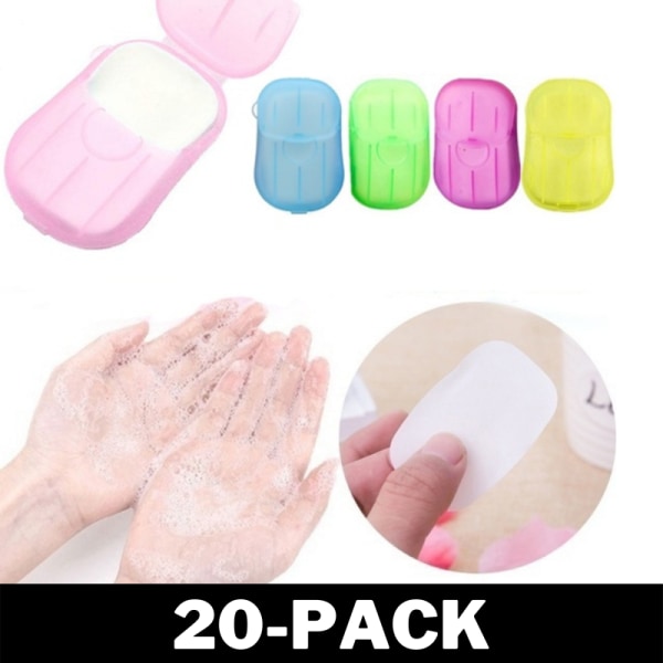 Portabel Tvål - Minimala och Smarta Tvållappar 20 Pack