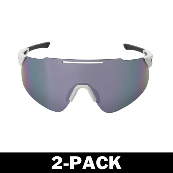 Sportsolglasögon Polariserade - Blå / Vit 2-Pack