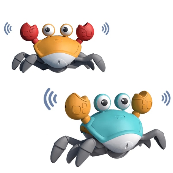 Vandrande Krabba - Crazy Walking Crab Gul 1-Pack