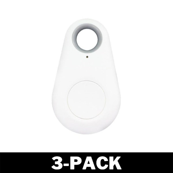 GPS Mini Tracker för Hund / Katt / Nycklar Vit 3-Pack