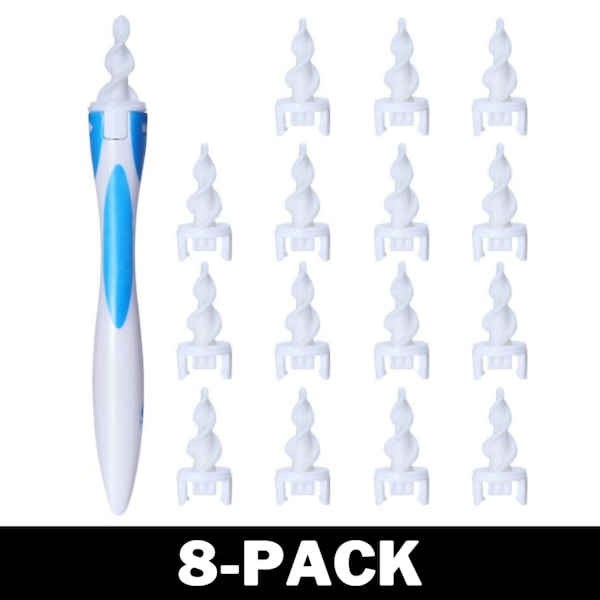 Smart Swab Öronrensare med Spiral 8-Pack