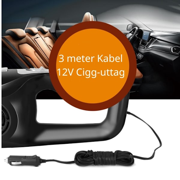 Dammsugare till Bilen - Portabel Effektiv Bildammsugare Orange