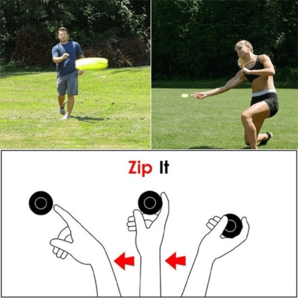 Mini Frisbee - Pocket Disk Long Range - Svart 2-Pack