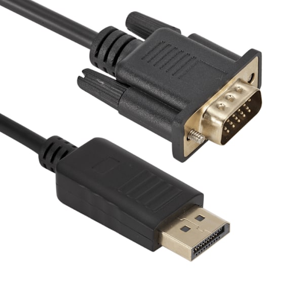 1.8 meter DisplayPort till VGA Kabel Svart 1-Pack