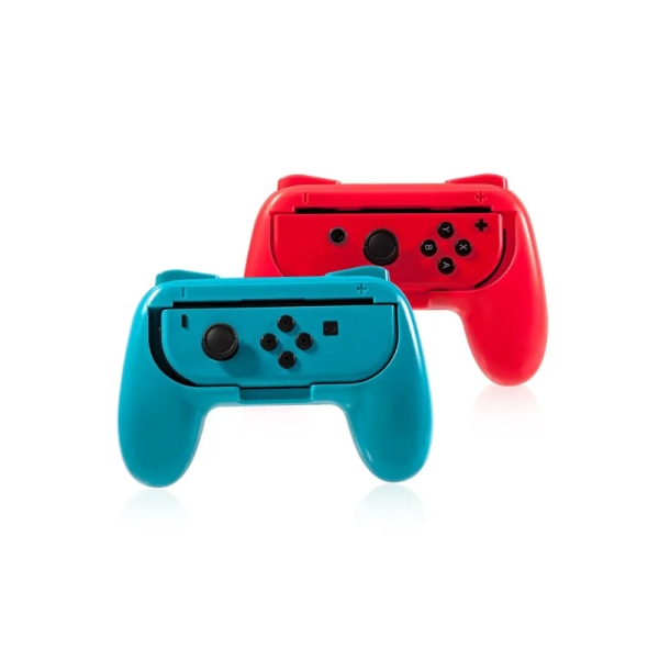 2 Stycken Hållare / Grip för Switch Joy-Cons Röd / Blå