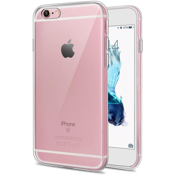 Genomskinligt Skal iPhone 6/6s Plus Transparent TPU 10-Pack