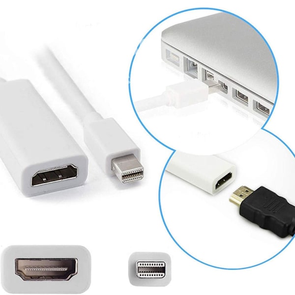 Macbook Displayport Thunderbolt till HDMI-Adapter 10-Pack