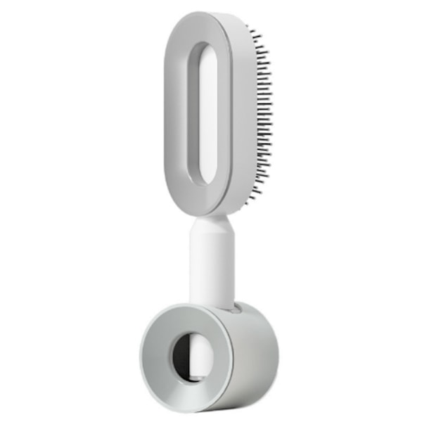 Hårborste + Hållare med Lyxig Design Vit 1-Pack