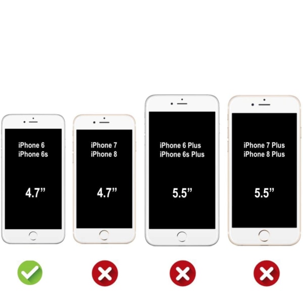 Genomskinligt Gummi iPhone 6/6s Skal Transparent TPU 2-Pack