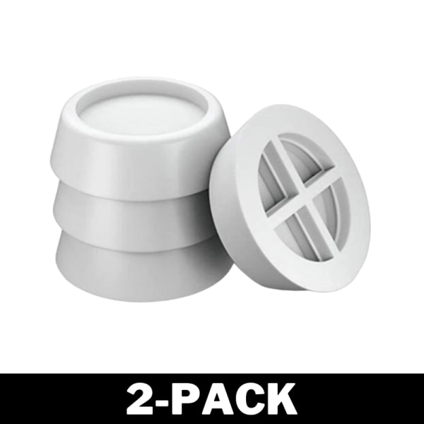 4 st Antivibration Tvättmaskin - Stötdämpande Pads Vita 2-Pack