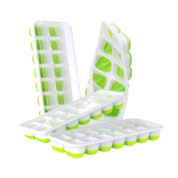 Isbitsform - 14 Isbitar - Ice Cube Tray Grön / Vit