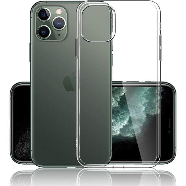Genomskinligt Skal iPhone 11 Pro Max Transparent TPU 2-Pack