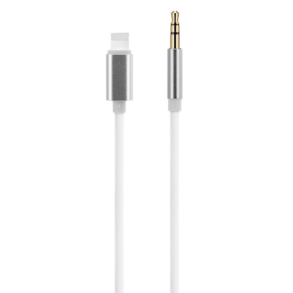 Lightning till AUX Kabel 1M Slitstark - För Bilradio / Hörlurar Default Title