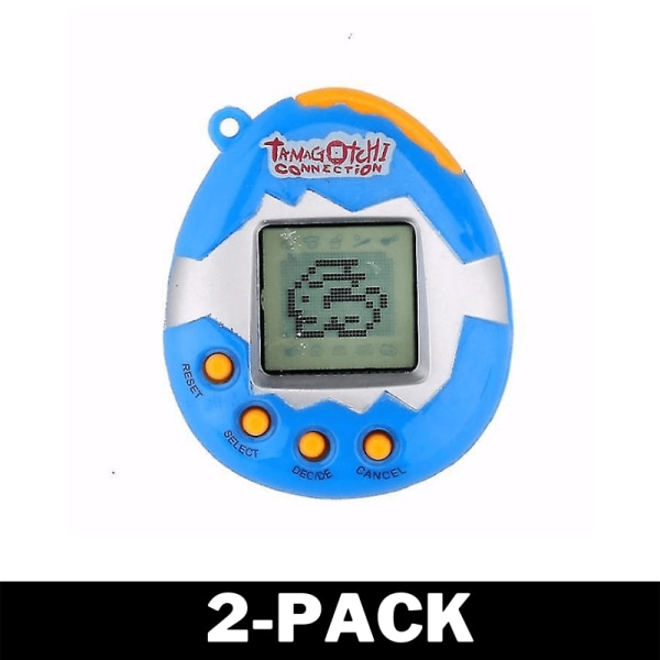 Tamagotchi - Retro Elektroniskt Husdjur - Blå 2-Pack