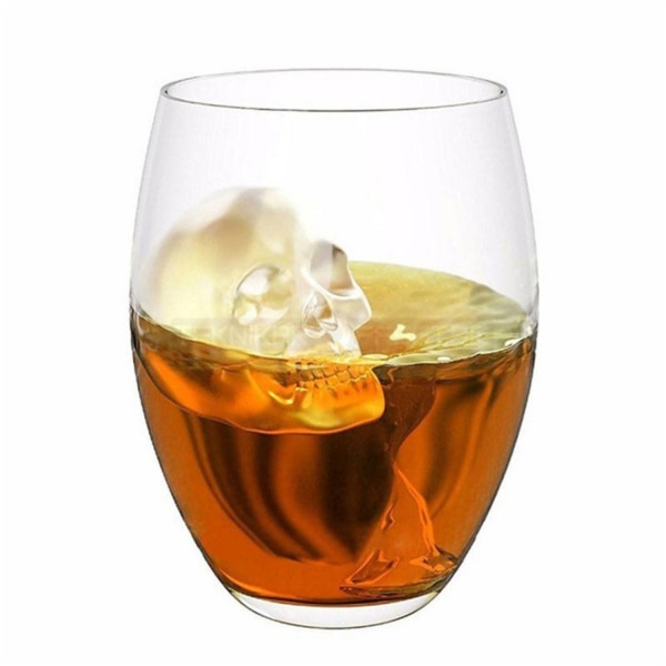 Is/Choklad/Geléform 3D Dödskalle till Whiskey 2-Pack