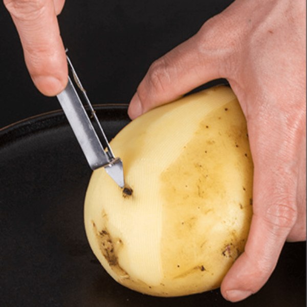 Potatisskalare/Grönsaksskalare med Praktisk Spets Rostfritt Stål