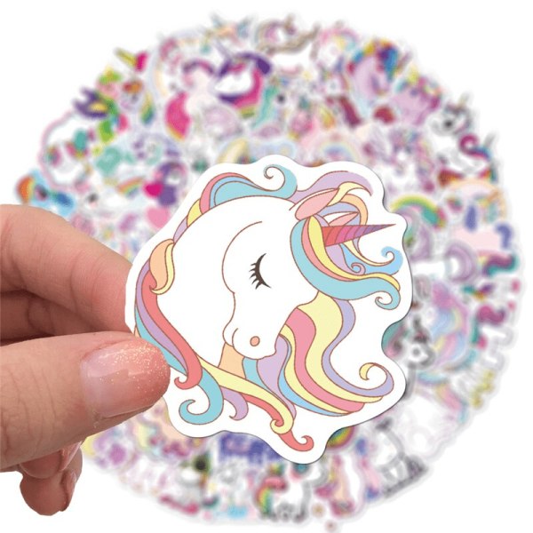 Enhörning Klistermärken - 50 Stycken Unicorn Stickers