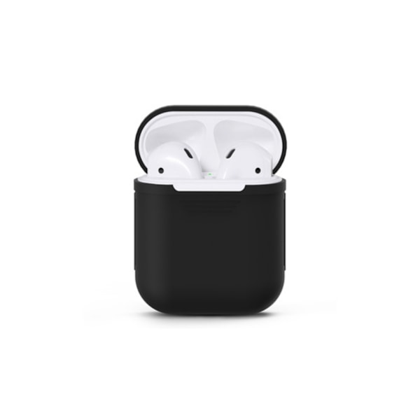 Airpod Silikonfodral Flera Färger Svart 1-Pack