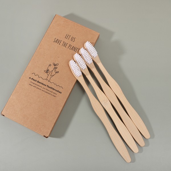 Bambutandborste - Högkvalitativ Tandborste i Bambu 5-Pack d271 | 5-Pack |  Fyndiq