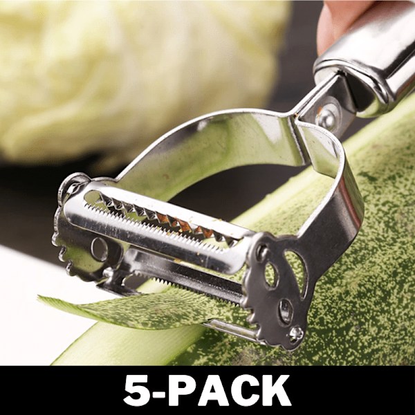 Grönsaksstrimlare / Grovstrimlare Rostfritt Stål 5-Pack