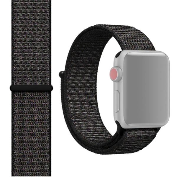 Apple Watch 38mm / 40mm Nylonarmband Svart 2-Pack