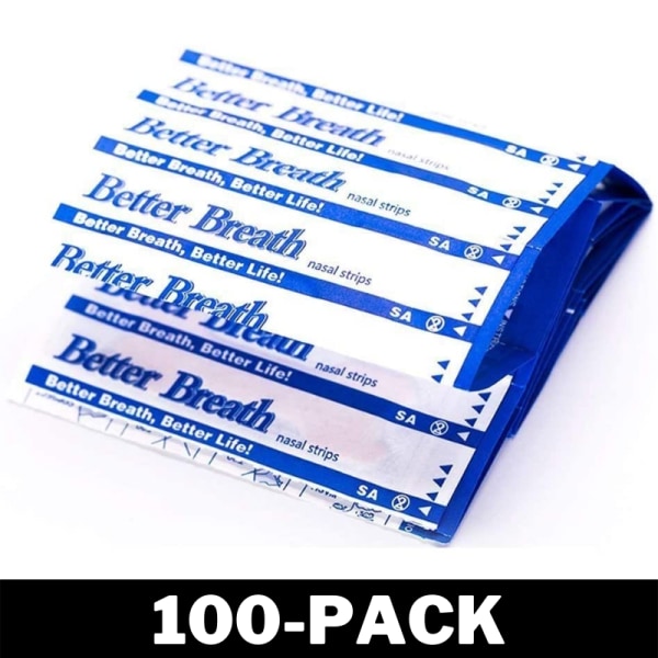 Näsplåster / Snarkplåster / Nose Strips - Andas Enklare 100-Pack