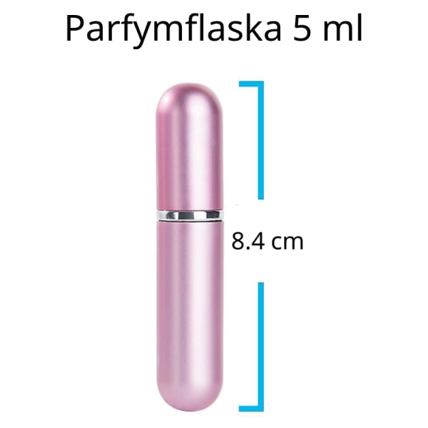 Refill Liten Parfym Flaska Återfyllbar - Rosa 2-Pack