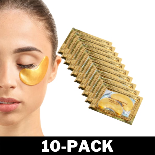 Ögonmask Crystal Collagen 24K Guld 10-Pack