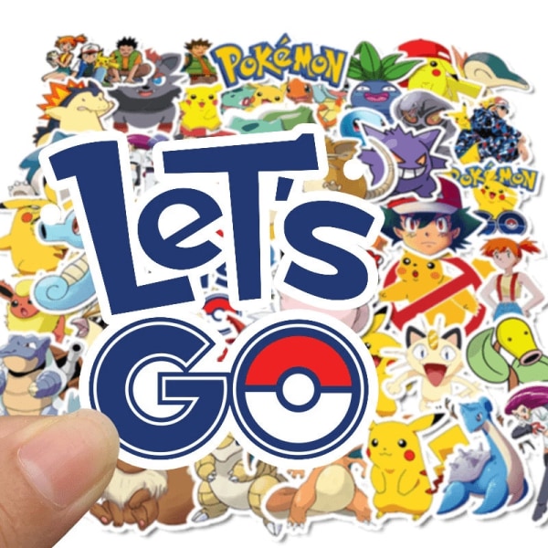 50 Stycken Pokemon Stickers / Klistermärken 1-Pack