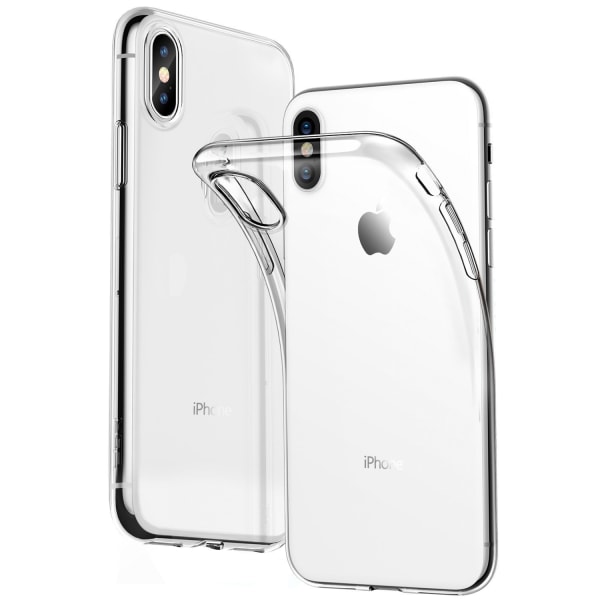 Genomskinligt Skal iPhone X/Xs Max Transparent TPU 1-Pack