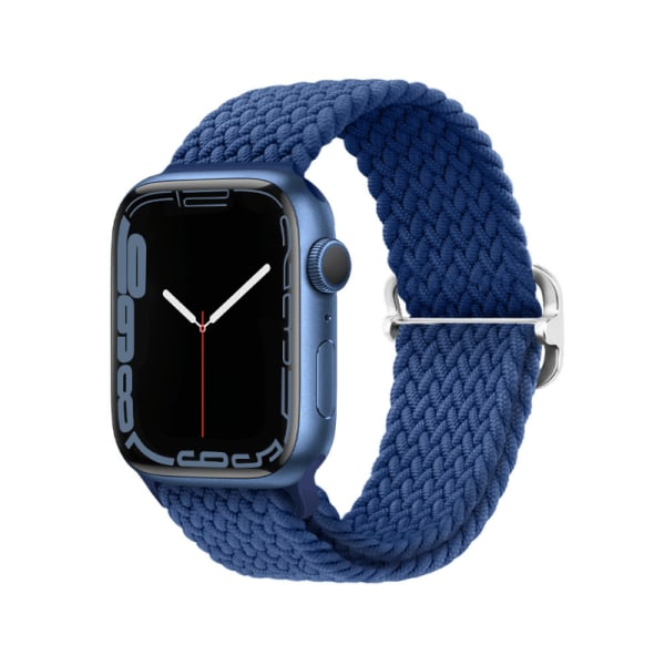 Flätat Armband för Apple Watch 42/44/45 mm Blå M 1-Pack