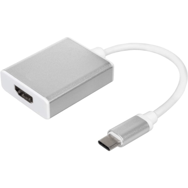 USB-C till HDMI Adapter - Enkel Överföring - Silver